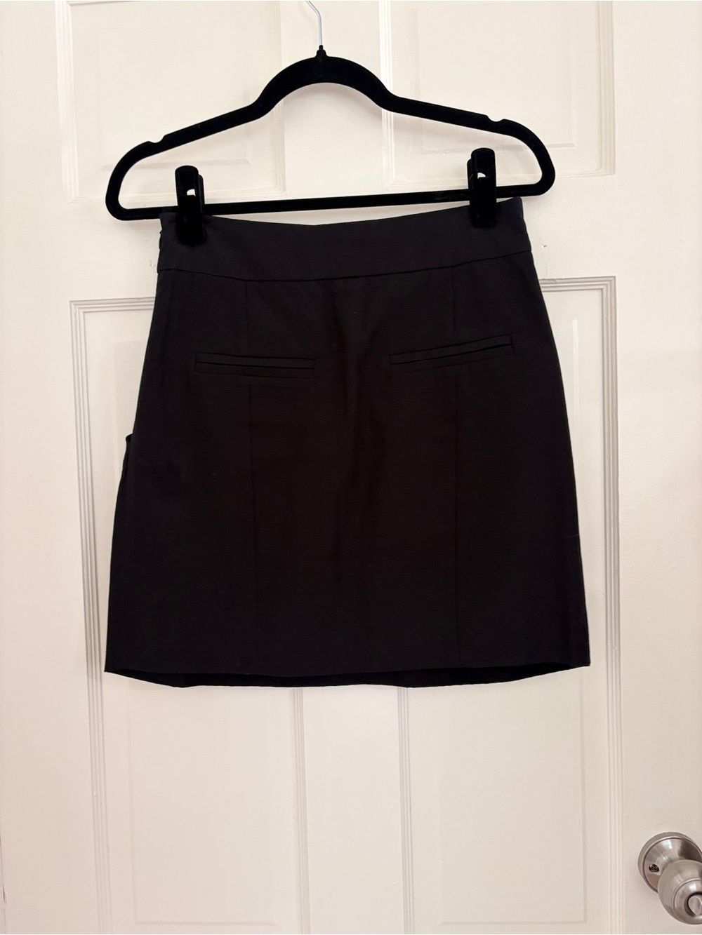 NWT Chloe Black Silk Mini Skirt 2008 - Size 4 Fr36 - Preppy Office Chic Classic - Picture 2 of 7